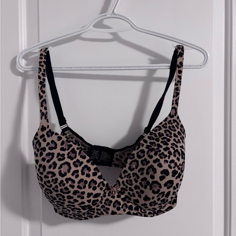 Soma Leopard Print Bra